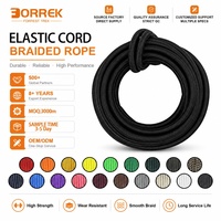 Cordon élastique de qualité marine, corde antichoc noire de 1 à 10 mm pour attaches, camping, bateaux, kayaks, bâches, bricolage
