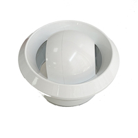 Prix usine HVAC Aluminium Climatisation Eye Jet Buse Diffuseur Bec À Bille Réglable Jet avec ABS et Matière Plastique