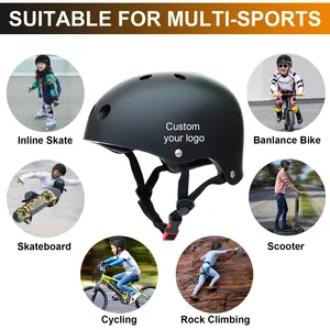 Skateboard Helmet ABS Shell Classic Unisex Inline Roller Skating Helmet And Electric Scooter Helmet For Kids And Adult