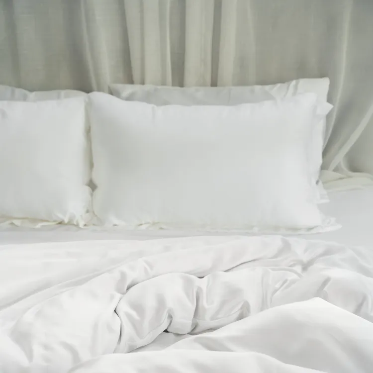 Easy Care Deep Pockets Summer Tencel Bedsheet Bedding Quilt Set Bed Sheets Bamboo Bedding Set