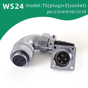Ws24 TS + Z công nghiệp Kết nối góc cạnh 2/3/4 <span class=keywords><strong>pin</strong></span> 90 độ Thông tư nối đôi tấm áp lực doanh - Product Image 3