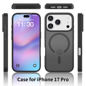 Étui de téléphone magnétique antichoc à protection intégrale 360° en TPU+PC, design professionnel, pour iPhone 17/16/15/14/13 Pro Max - Product Image 3