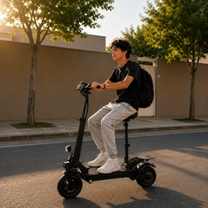 Trottinette <span class=keywords><strong>électrique</strong></span> 10 pouces avec siège, moteur 800W, vitesse maximale 50-60 km/h, longue autonomie, trottinette de banlieue - Product Image 5