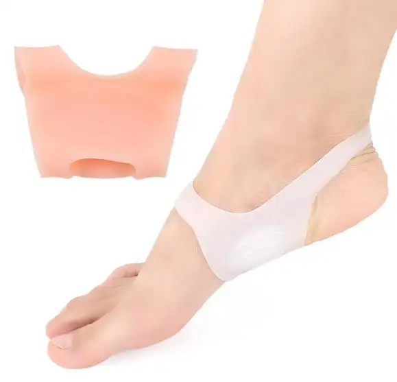 F0250 fabrik neues design O/X beine gel ferse schutz orthotik einsatz ferse pad polsterung SEBS flache füße bogen stützung schuh innensolle