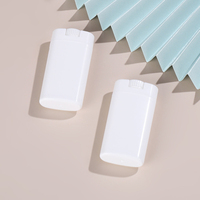 15g Transparent Blanc Bâton En Plastique Récipient En Plastique Vis Rouleau Déodorant Conteneur Personnalisé Couleur Déodorant Bâton Bouteille
