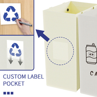 Poubelle de recyclage à classification écologique, pliable, réutilisable, intérieure/extérieure, épaissie, durable, portable, seaux de rangement, poubelles