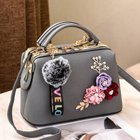 SH0491 NOUVEAU YCH Sac à main tendance pour femme en cuir PU vintage de haute qualité, motif floral de créateur, fermeture ouverte, polyester, petit prix