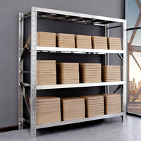 Étagères de rangement industrielles réglables en acier inoxydable, étagères métalliques pour la maison et les supermarchés, étagères anti-rouille pour outils, emballage en carton