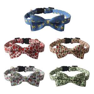 Groothandel Hond Halsband Luxe Zomer Vruchtensap Krab Plastic Gesp Verstelbare Kleine Middelgrote Vlinderdas Hond Halsband - Product Image 1