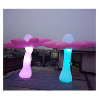 Fleur gonflable lumineuse pour extérieur, idéale pour la décoration d'événements en boîte de nuit