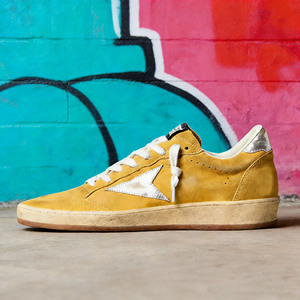 Zapatillas Retro con Cordones y Suela Dorada para <span class=keywords><strong>Hombre</strong></span>, Transpirables, Ligeras, con Estrellas Brillantes, Diseño Clásico para Mujer - Product Image 5