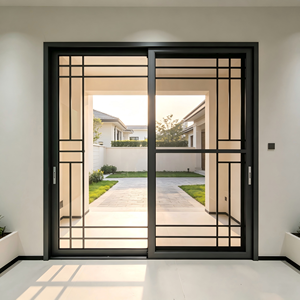Deioux Energy Efficient Aluminum Alloy Sliding Entrance Door with Wind Resistant Heavy Duty Frame for Garden Custom Size - Product Image 1