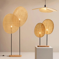 Fait à la main en osier naturel rotin Pendentif lumière tissée Restaurant lanterne Celling lumière Lustres en gros