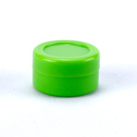 Pot en silicone antiadhésif de 5 ml pour concentré de cire, conteneur pour huile BHO, pot de voyage portable et réutilisable