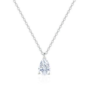 Collar de Moda para Mujer, con Moissanita de Corte Marquesa de 1ct 2ct, VVS, Certificado GRA, Plata de Ley, Chapado en Rodio, Antialérgico, Venta al por Mayor - Product Image 5