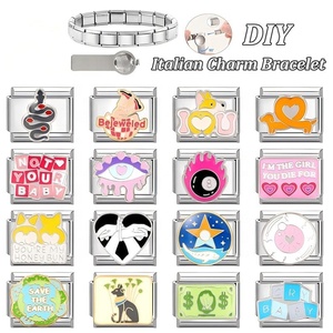 Italian Module Sweet Fresh Multi-functional DIY Creative Italian-style Connectable Electroplated Charm Animal Shape Bracelets - Product Image 1