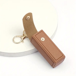 Phong Cách Mới Da Móc Chìa Khóa Chất Lượng Cao Son Môi Chủ Keychain Bán Buôn Túi Phụ Kiện - Product Image 3