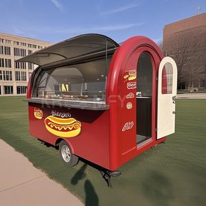 Petit chariot de bar avec prises électriques européennes, éviers et système d'alimentation en eau par pompe, remorque de concession alimentaire à vendre - Product Image 4