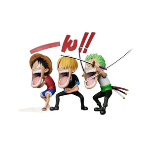 ฟิกเกอร์แอคชั่น Zoro จาก luffy ทั้งสามคนหิวโมเดลลูฟี่หนึ่งชิ้นของเล่นพีวีซี Sanji รุ่น Q - Product Image 5