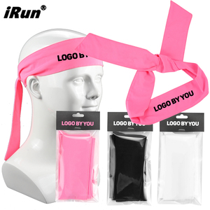 <span class=keywords><strong>IRun</strong></span> Running Unisex Gimnasio al aire libre Logotipo personalizado Deportes Compresión Yoga Sólido Liso Corbata Bandas para el sudor Head Wrap Hairband Diadema - Product Image 1
