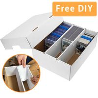 B623 Boîtes de rangement en carton pour cartes de sport avec 8 séparateurs et 50 pochettes TCG Magic Mtg Storage Collection Deck Box TCG