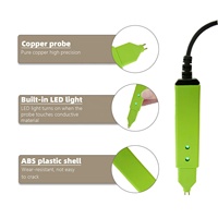 Stylo testeur de conductivité Amradield TESTER PEN-3 avec interface USB pour tests de continuité et de mise à la terre des draps, tapis et taies d'oreiller CN