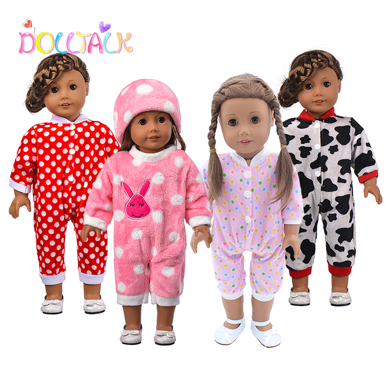 Amazon Мода 18 дюймов американская кукла по индивидуальному заказу на пуговицах; Сезон осень детская пижама с Кукла Одежда