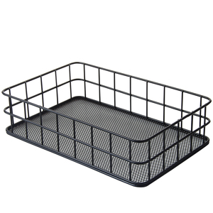 Panier de rangement moderne en fer forgé pour bureau Panier de rangement pour collations et articles divers Panier de rangement pour salle de bain Grille de finition pour comptoir en métal - Product Image 5