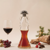 Bouteilles de boissons en verre personnalisables (700ml/750ml/1000ml/1400ml) pour whisky, tequila, vin et brandy - Service OEM/ODM