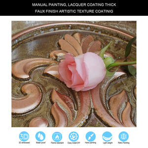 Panel de Techo de Estaño Prensado, Panel de Pared Interior con Relieve, para Bares Literarios PL88, Color <span class=keywords><strong>Oliva</strong></span> Antiguo Champán - Product Image 2