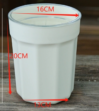 16#[ivory white + transparent inner basin]