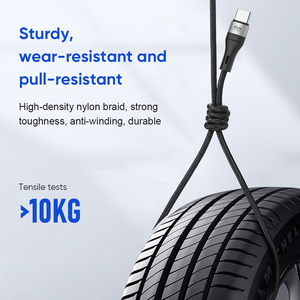 Câble <span class=keywords><strong>de</strong></span> charge rapide type C tressé en alliage d'aluminium PD 60w Charge rapide type C vers C pour Samsung - Product Image 4