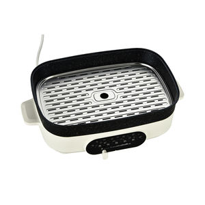 Padella Elettrica Multifunzione con Cestello per Cottura a Vapore - Cuocitore a Vapore Portatile da 5,5 L, Riscaldamento Rapido per una Cottura a Vapore Sana - Product Image 5