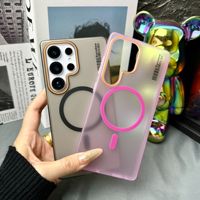 Coque de téléphone portable en PC rigide mat avec charge magnétique sans fil antichoc pour Samsung Galaxy S26 S25 S24 S23 S22 S21 Ultra