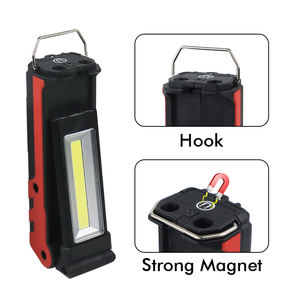 Lámpara <span class=keywords><strong>de</strong></span> Trabajo LED Giratoria <span class=keywords><strong>de</strong></span> Alto Lumen, Lámpara <span class=keywords><strong>de</strong></span> Trabajo COB con Función <span class=keywords><strong>de</strong></span> Banco <span class=keywords><strong>de</strong></span> Energía, Portátil, Impermeable, Regulable, con Gancho Magnético para Montaje en <span class=keywords><strong>Taller</strong></span> - Product Image 3