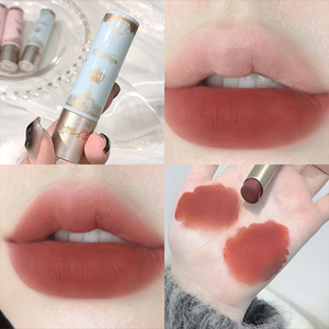 Daimanpu, lápiz labial de maquillaje portátil mate de terciopelo a la moda, cosméticos, ladrón de labios hidratante con etiquetado químico, lápiz labial desnudo - Product Image 6