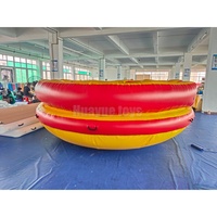 Giocattolo Gonfiabile Commerciale da 4m per 8 Persone, UFO Girevole Trainabile in PVC Saldato ad Aria Calda, per Divertimento Acquatico - Vendita all'Ingrosso Diretta dalla Fabbrica