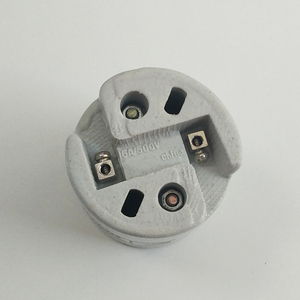 E40 Black Porcelain <strong>Socket</strong> with Grounding 250v Ceramic Lamp Holders Bulb <strong>Socket</strong> Lamp <strong>Base</strong> Light Fitting From Fuzhou - Product Image 2