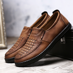 Phong Cách Mới Loafer Chiều Cao Tăng Vải Giản Dị Sneakers Thép Toe An Toàn Logo Giày Trắng Man Giày Bóng Đá Cho Nam Giới - Product Image 5