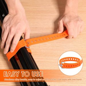 Cinghie di Fissaggio in TPU/Silicone Riutilizzabili e Regolabili per Camion, Carico, Bagagli, Attrezzature, Strumenti di Fissaggio Rapido - Product Image 3