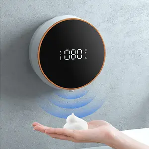 स्वत: तरल साबुन मशीन स्मार्ट सेंसर टच मुक्त स्वत: तरल समय/तापमान प्रदर्शन बुद्धिमान साबुन Dispensers