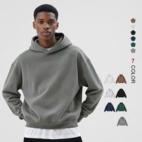 En gros, sweats à capuche unisexe épais et surdimensionnés, vierges, en molleton épais, personnalisables avec logo, pour hommes, en lot