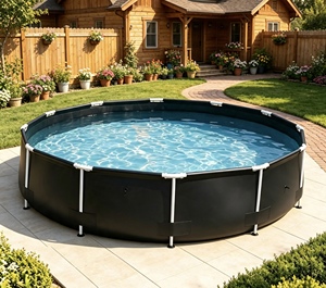 Spacious Adult Rectangular Anti Leak PVC Portable Backyard Water <b>Entertainment</b> Above Ground Swimming Pool - Product Image 1