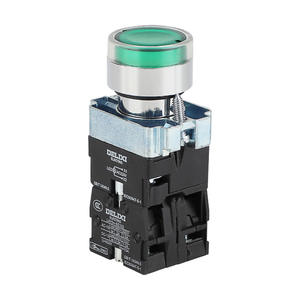 Interrupteur à bouton-poussoir à réinitialisation automatique Delixi LAY5-BW3 LED (rouge vert jaune) 220V/380V/24M Contact métallique - Product Image 1