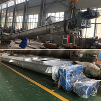 Prix usine Nouveau Convoyeur à vis hélicoïdal incliné professionnel en acier sur mesure pour le manutention du maïs Minsong Électrique 200 kW 380 V Garantie 1 an