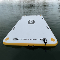Matelas de plage gonflable personnalisé pour sports aquatiques, station d'accueil flottante gonflable