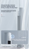 Climatiseur Colonne Inverter Gree 24000 Btu, Chauffage et Refroidissement, Design Tour, EU R410A, pour Maison, Connexion Wi-Fi