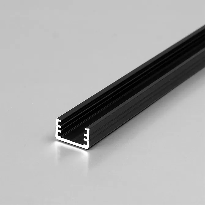 China Factory Price Flat A2409 Oblique Shot Recessed Aluminum Led Profiles Strips Lights For Desk Bookshelf