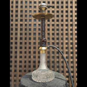Vente en gros de grandes chichas arabes en résine, achetez un ensemble de narguilé en verre en forme de hibou - Product Image 2