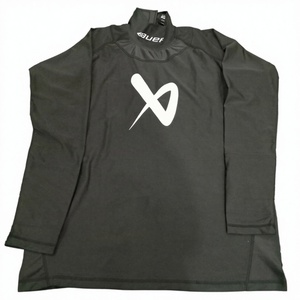 Athletic Compression Ice Hockey Inner Shirt Cut Proof Neck Guard Long Sleeve Breathable Quick Dry Protective Base Layer - Product Image 1